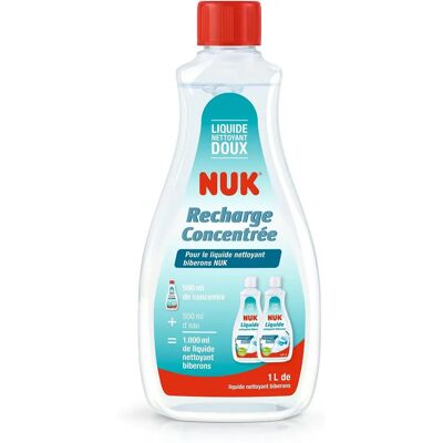 Recharge Liquide Nettoyant Biberons NUK - Enzymatique - Publicité Recharge Liquide Nettoyant Biberons NUK - Enzymatique - Publicité