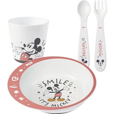 Zestaw do Karmienia Dziecka NUK Mickey - Wielokolorowy Zestaw do Karmienia Dziecka NUK Mickey - Wielokolorowy
