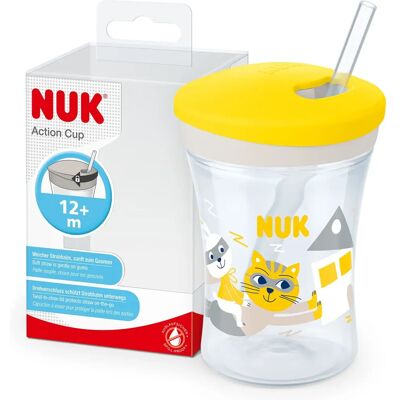 Bicchiere per bambini NUK Action Cup 12+ mesi Giallo - Bicchiere per bambini Bicchiere per bambini NUK Action Cup 12+ mesi Giallo - Bicchiere per bambini