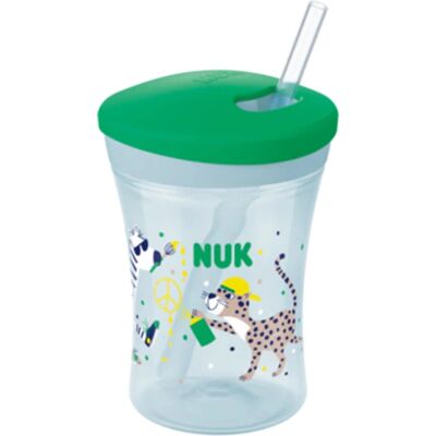 NUK Action 230ml Cup - Green Leak-Proof Cup for Toddlers NUK Action 230ml Cup - Green Leak-Proof Cup for Toddlers