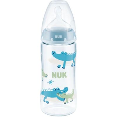 Nuk First Choice Baby Bottle with Silicone Teat 6-18months 300mL Nuk First Choice Baby Bottle with Silicone Teat 6-18months 300mL