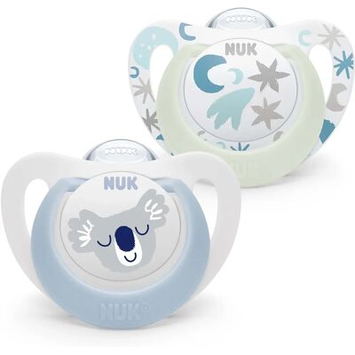 NUK Koala/Nacht Baby Schnuller 0-6 Monate - Schnuller NUK Koala/Nacht Baby Schnuller 0-6 Monate - Schnuller