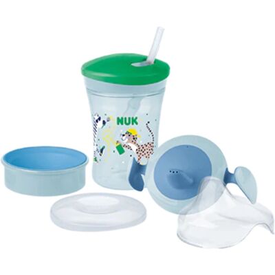 NUK 10255636 Trinklernset - Blau, Grün, ab 6 Monaten NUK 10255636 Trinklernset - Blau, Grün, ab 6 Monaten
