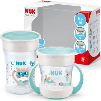 NUK Magic Cup & Mini Magic Sippy Cup Duo Set - Leak-Proof & BPA-Free NUK Magic Cup & Mini Magic Sippy Cup Duo Set - Leak-Proof & BPA-Free