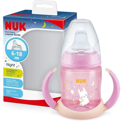 NUK First Choice Gobelet de Nuit - Verre d'apprentissage pour bébé - Luminescent - 6-18 Mois NUK First Choice Gobelet de Nuit - Verre d'apprentissage pour bébé - Luminescent - 6-18 Mois