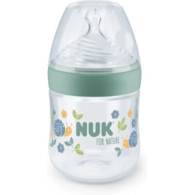 Mamadeira NUK for Nature - 150ml, Verde, Tetina Pequena, Controle de Temperatura Mamadeira NUK for Nature - 150ml, Verde, Tetina Pequena, Controle de Temperatura