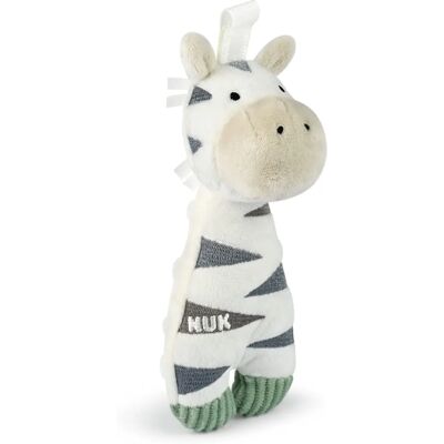NUK Little Friend Zebra - Kuscheltier mit Schnullerhalter für 0-6 Monate NUK Little Friend Zebra - Kuscheltier mit Schnullerhalter für 0-6 Monate
