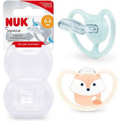 Soucouche Nuk Silicone 0-6 Mois - Design Arc-en-ciel Soucouche Nuk Silicone 0-6 Mois - Design Arc-en-ciel