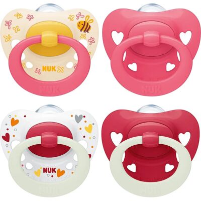 NUK Signature Tag & Nacht Baby-Schnuller - 6-18 Monate - Beruhigt 95% der Babys NUK Signature Tag & Nacht Baby-Schnuller - 6-18 Monate - Beruhigt 95% der Babys