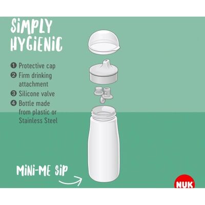NUK Mini-Me Sip Ροζ Παιδικό Μπουκάλι - Παιδικό μπουκάλι NUK Mini-Me Sip Ροζ Παιδικό Μπουκάλι - Παιδικό μπουκάλι