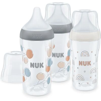 NUK Perfect Match - 3 biberones 260 ml - Desde 3 meses NUK Perfect Match - 3 biberones 260 ml - Desde 3 meses