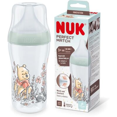 Butelka NUK Perfect Match 3+ miesięcy - Dostosowuje się do podniebienia dziecka Butelka NUK Perfect Match 3+ miesięcy - Dostosowuje się do podniebienia dziecka