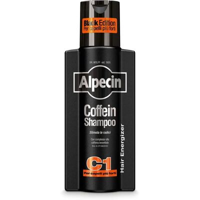 Shampoo alla caffeina Alpecin C1 Edizione Nera - Crescita dei capelli - 250ml Shampoo alla caffeina Alpecin C1 Edizione Nera - Crescita dei capelli - 250ml
