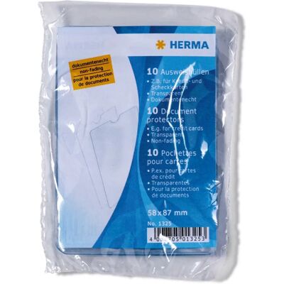 Herma Visitenkartenhülle - Transparent - 58x87 mm - Kartenhülle Herma Visitenkartenhülle - Transparent - 58x87 mm - Kartenhülle