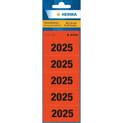 HERMA - 1685 - 60x26 mm - Rouge 2025 - Étiquettes - Publicité HERMA - 1685 - 60x26 mm - Rouge 2025 - Étiquettes - Publicité
