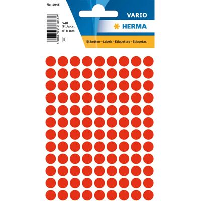 Herma 1846 Røde Selvklebende Runde Labels - Selvklebende etiketter Herma 1846 Røde Selvklebende Runde Labels - Selvklebende etiketter