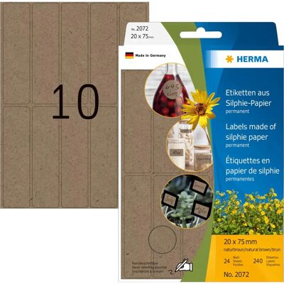 Étiquettes Auto-adhésives Marron Herma 2072 - Étiquettes Étiquettes Auto-adhésives Marron Herma 2072 - Étiquettes