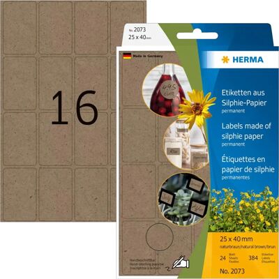 Herma 2073 Brown Self-Adhesive Labels - Labels Herma 2073 Brown Self-Adhesive Labels - Labels