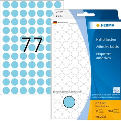 Herma 2233 Sininen Itseliimautuva Tarra - Itseliimautuvat Etiketit Herma 2233 Sininen Itseliimautuva Tarra - Itseliimautuvat Etiketit