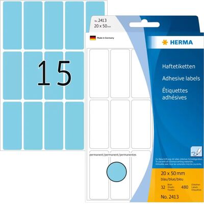 Herma 2413 Étiquettes Multi-usages Bleues - Étiquettes - Publicité Herma 2413 Étiquettes Multi-usages Bleues - Étiquettes - Publicité
