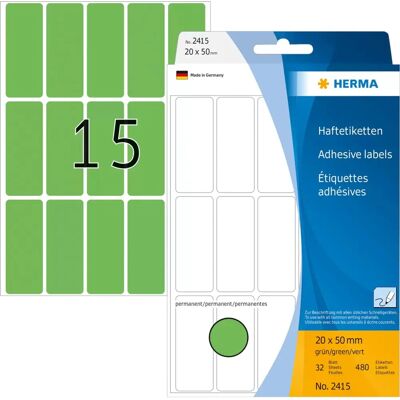 Herma 2415 Zöld Öntapadós Címkék - Öntapadós címkék Herma 2415 Zöld Öntapadós Címkék - Öntapadós címkék