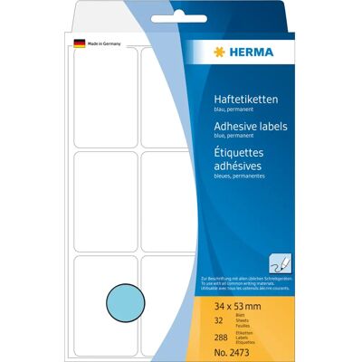 Herma 2473 Blue Multi-purpose Self-adhesive Label - Self-adhesive label Herma 2473 Blue Multi-purpose Self-adhesive Label - Self-adhesive label