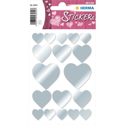 Herma - Hearts Silver - Papier - Permanent - Aufkleber Herma - Hearts Silver - Papier - Permanent - Aufkleber