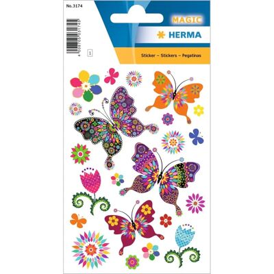 HERMA MAGIC Schmetterlingsvielfalt - 22 motiver - 84x120 mm - etikettark HERMA MAGIC Schmetterlingsvielfalt - 22 motiver - 84x120 mm - etikettark