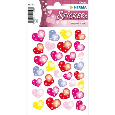 Herma Mehrfarbige Transparent Folierte Herzaufkleber - Sticker Herma Mehrfarbige Transparent Folierte Herzaufkleber - Sticker