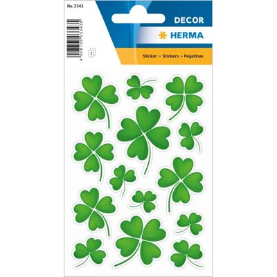 Autocollant de feuille de trèfle vert Herma - Porte-bonheur & Qualité premium - Publicité Autocollant de feuille de trèfle vert Herma - Porte-bonheur & Qualité premium - Publicité