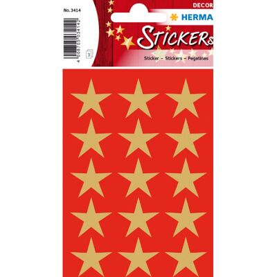 Herma Gule 5-punkts Stjerneklisterlapper - Dekorative & Selvklebende Herma Gule 5-punkts Stjerneklisterlapper - Dekorative & Selvklebende