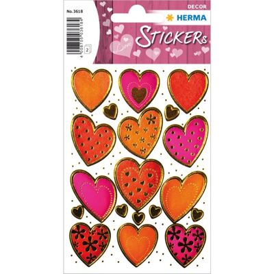 Herma 3618 Mehrfarbige Dekosticker - Selbstklebend, Goldprägung - 38 Stück Herma 3618 Mehrfarbige Dekosticker - Selbstklebend, Goldprägung - 38 Stück
