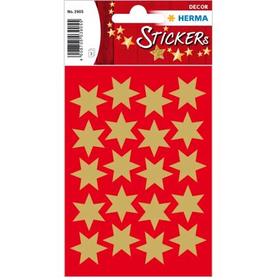 Herma 3905 Gullfarget 6-Pointed Star Dekorasjon Herma 3905 Gullfarget 6-Pointed Star Dekorasjon