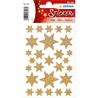 Herma Gull Pearlized Stjerne Dekorautoklistremerker - Produkttype Herma Gull Pearlized Stjerne Dekorautoklistremerker - Produkttype