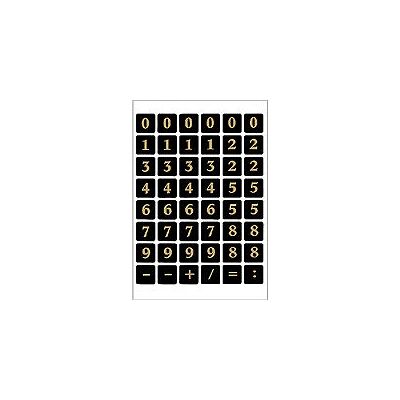 Etichette numeriche Herma - In rilievo nero/oro 0-9 - Etichette Etichette numeriche Herma - In rilievo nero/oro 0-9 - Etichette