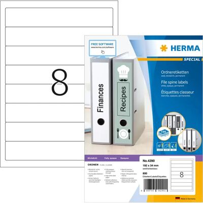 Herma 4290 Samoprzylepne etykiety do drukarek - A4 Białe 100 szt Herma 4290 Samoprzylepne etykiety do drukarek - A4 Białe 100 szt