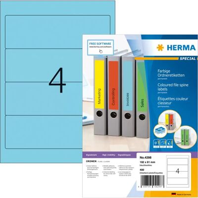 Herma 4298 Étiquette auto-adhésive pour imprimante Herma 4298 Étiquette auto-adhésive pour imprimante