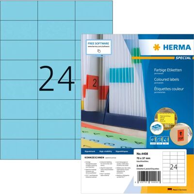 Herma Modell - Rechteckige Permanente Etiketten - 2400 St Herma Modell - Rechteckige Permanente Etiketten - 2400 St