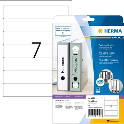 Herma 4825 Weiße Inkjet-Etiketten - Druckerlabel für Akten Herma 4825 Weiße Inkjet-Etiketten - Druckerlabel für Akten