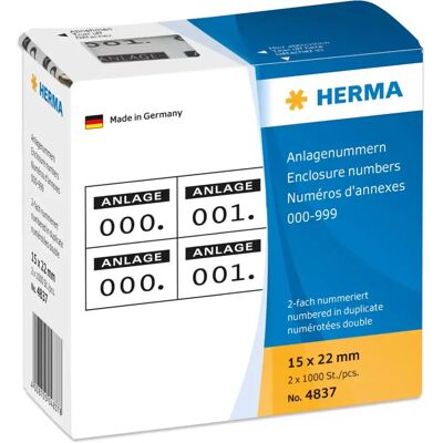 Herma 4837 Öntapadós címkék - Téglalap 2000 db Herma 4837 Öntapadós címkék - Téglalap 2000 db
