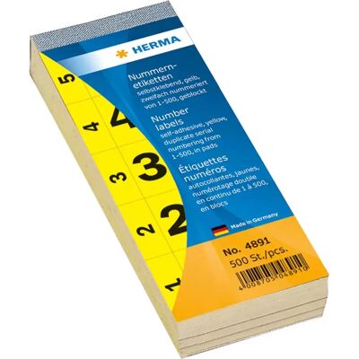 Herma 4891 Selbstklebende Zahlenblöcke - Etikettenzubehör Herma 4891 Selbstklebende Zahlenblöcke - Etikettenzubehör