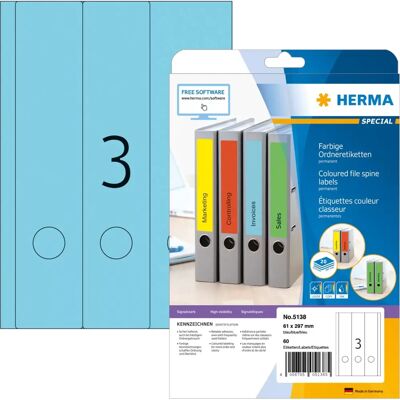 Herma Blaue Ordneretiketten - Etiketten Herma Blaue Ordneretiketten - Etiketten