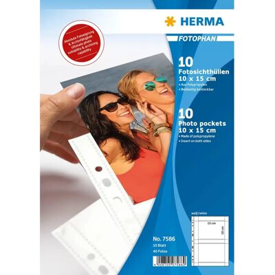 Herma 7586 Weiße Fotohüllen - Blattschutzhüllen für Fotos Herma 7586 Weiße Fotohüllen - Blattschutzhüllen für Fotos