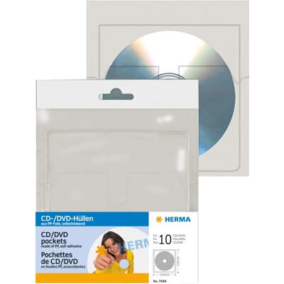 Herma 7688 Étui Transparent pour Disque Optique - 1 Disque - Publicité Herma 7688 Étui Transparent pour Disque Optique - 1 Disque - Publicité