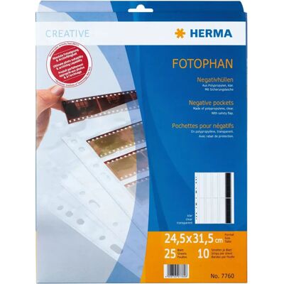 Herma 7760 Feuilles de Stockage Négatifs - Archiver 25 Pages Herma 7760 Feuilles de Stockage Négatifs - Archiver 25 Pages