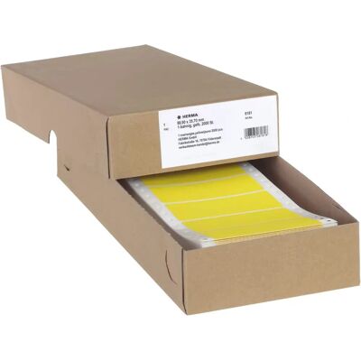 Étiquette d'imprimante jaune HERMA 8181 - Autocollante - Type d'imprimante - Publicité Étiquette d'imprimante jaune HERMA 8181 - Autocollante - Type d'imprimante - Publicité