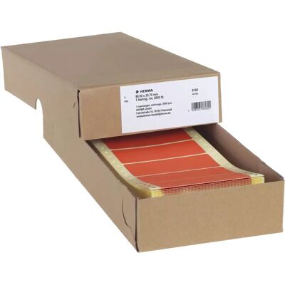 HERMA 8182 Druckeretiketten - Rot - 88,9x35,7mm HERMA 8182 Druckeretiketten - Rot - 88,9x35,7mm