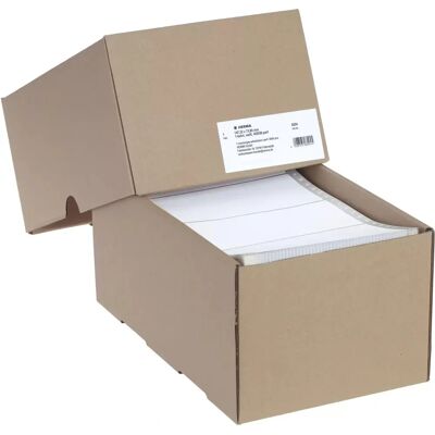 Etiqueta de impresora blanca Herma 8294 - Continua, perforada - 147x74mm Etiqueta de impresora blanca Herma 8294 - Continua, perforada - 147x74mm