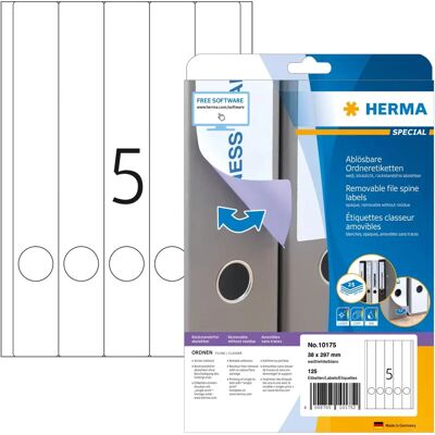 Herma A4 Eltávolítható irattartó címkék - Printer Label Herma A4 Eltávolítható irattartó címkék - Printer Label