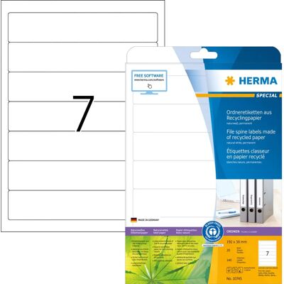 Herma Modell 10745 Fehér öntapadó nyomtató címke - címke nyomtatóhoz Herma Modell 10745 Fehér öntapadó nyomtató címke - címke nyomtatóhoz